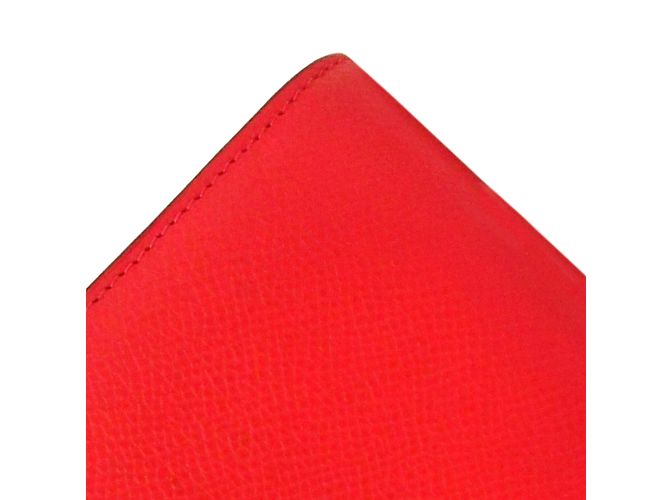 Hermès Cartera compacta roja Hermes Epsom Constance - vista 12