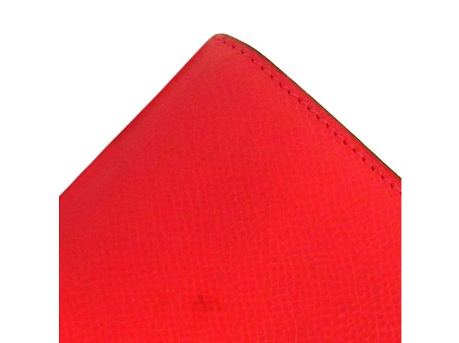 Hermès Cartera compacta roja Hermes Epsom Constance - vista 13