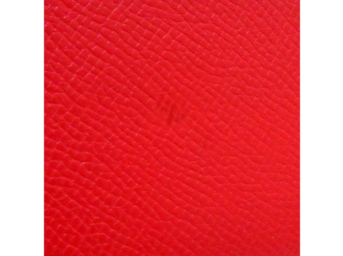Hermès Cartera compacta roja Hermes Epsom Constance - vista 6