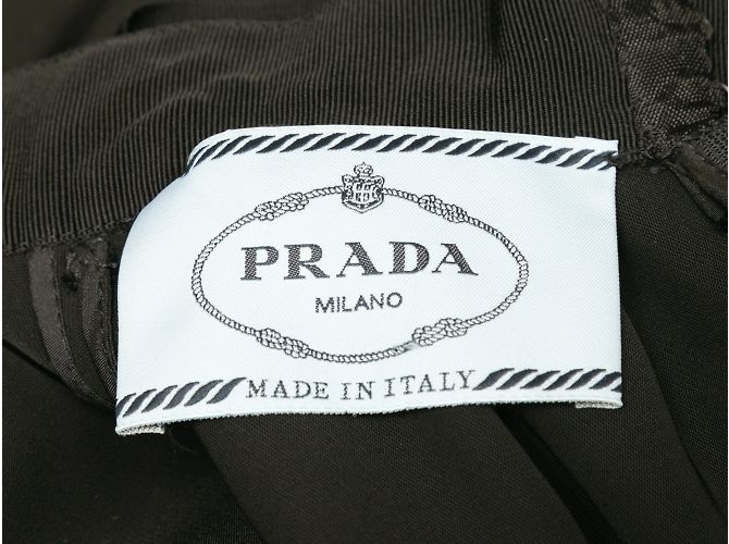Bow Prada Negra 2018 Vestido Enfeitado com Cristal Tamanho EUA M/eu - vista 5