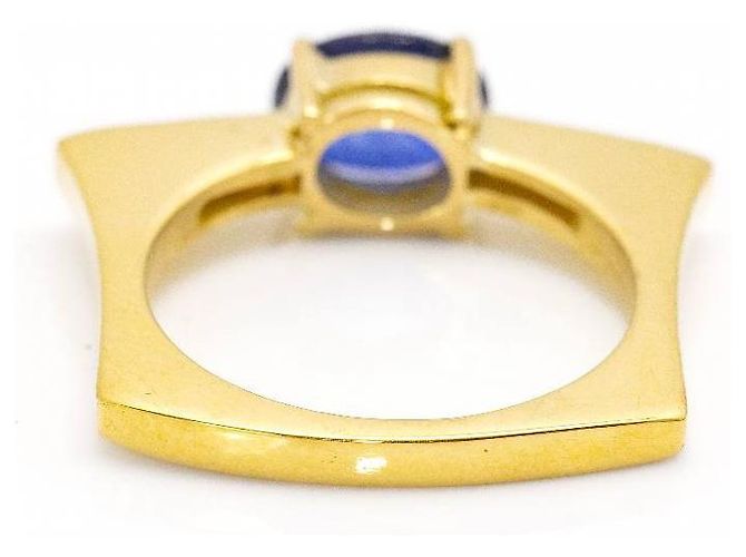 Autre Marque Anello KLASH in oro, zaffiro e diamanti. D'oro Blu navy - vista 3