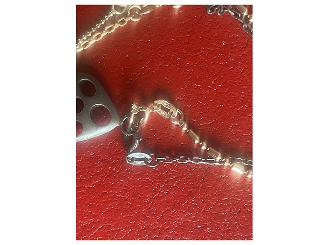 Bracciale Christian Lacroix in argento con pendente a cuore D'oro Grigio antracite - vista 5