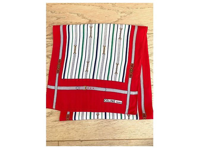 Pañuelo de seda estampado Céline Multicolor - vista 2