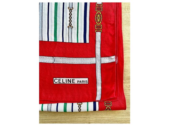 Pañuelo de seda estampado Céline Multicolor - vista 3