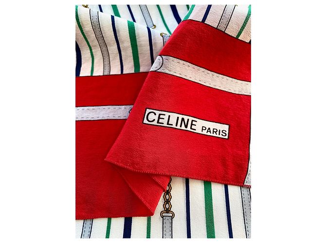 Pañuelo de seda estampado Céline Multicolor - vista 6
