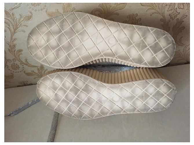 Chanel Creepers in pelle metallizzata argento Silver hardware - vista 11