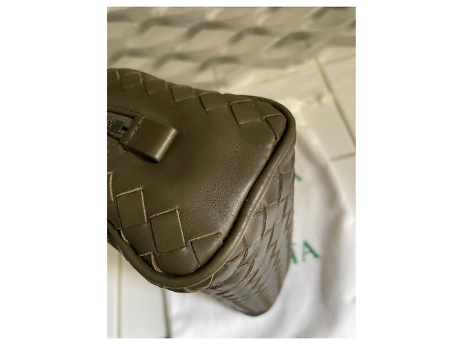Astuccio Bottega Veneta in pelle intrecciata Bronzo - vista 10