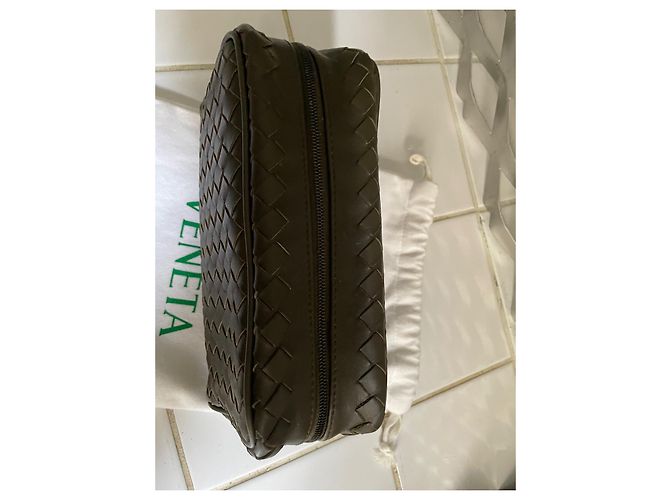 Astuccio Bottega Veneta in pelle intrecciata Bronzo - vista 12