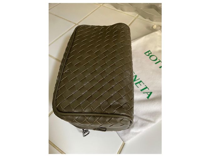 Astuccio Bottega Veneta in pelle intrecciata Bronzo - vista 5