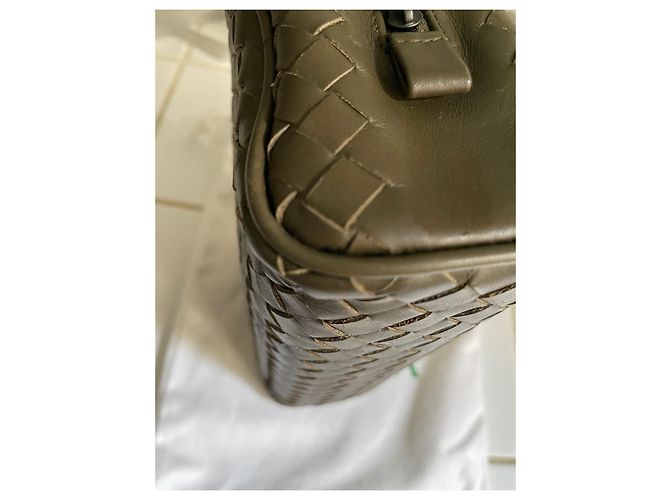 Astuccio Bottega Veneta in pelle intrecciata Bronzo - vista 9