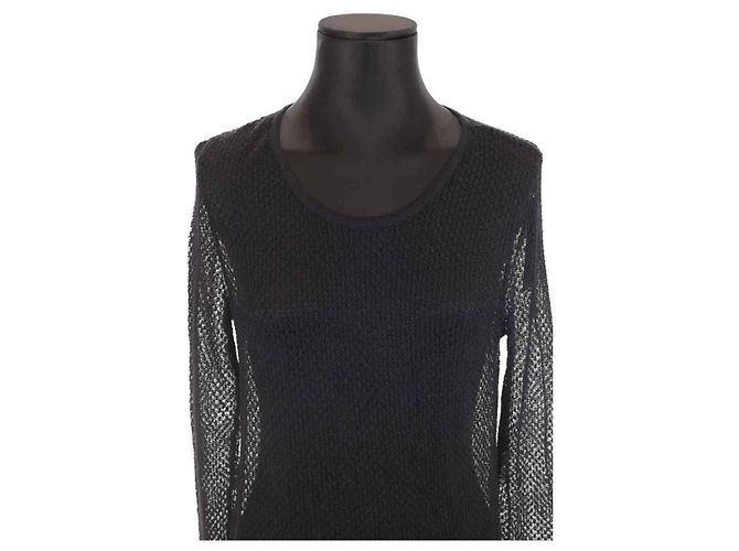 Saint Laurent Top negro - vista 2