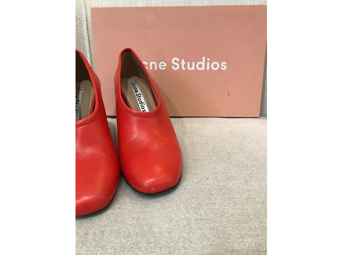 ACNE STUDIOS Tacchi T.EU 37 Pelle Rosso - vista 7