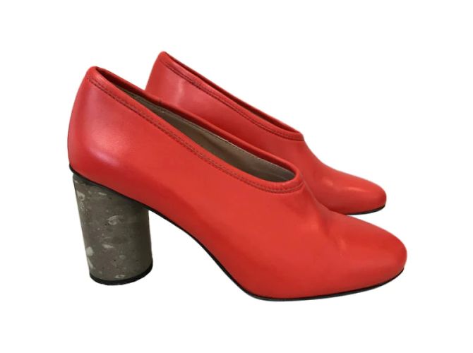 ACNE STUDIOS Tacchi T.EU 37 Pelle Rosso - vista 8