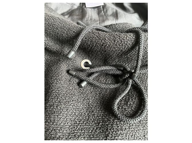 Minifalda Chanel de tweed de algodón negra Negro - vista 9