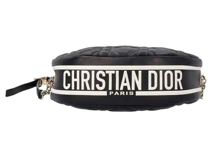 Dior Vibe mittelgroße Hobo-Tasche aus schwarzem Cannage-Lammleder - Ansicht 4