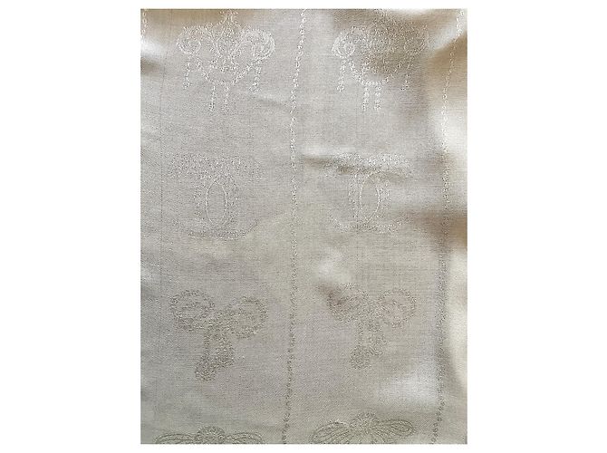 scialle dorato oversize quadrato Monogram Cartier Panthère Ivory Bianco sporco - vista 12