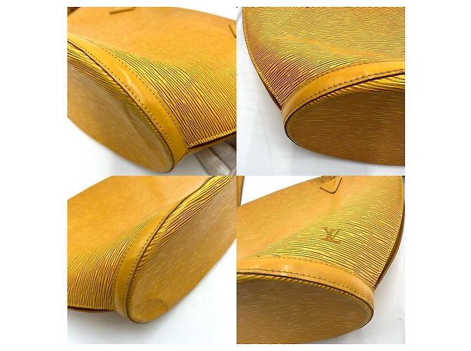 Borsa a mano Louis Vuitton Saint Jacques Epi Gialla Giallo - vista 8