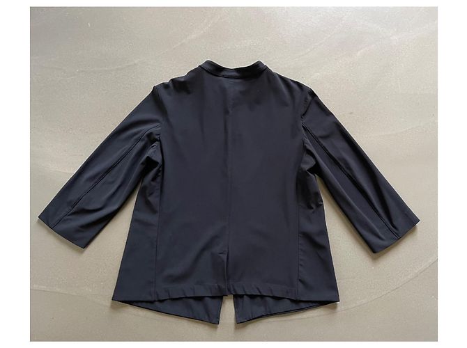Marithé et François Girbaud M+F girbaud black zipped jacket, T mandarin collar. 40 - vintage - view 15