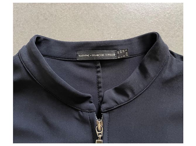 Marithé et François Girbaud M+F girbaud black zipped jacket, T mandarin collar. 40 - vintage - view 16