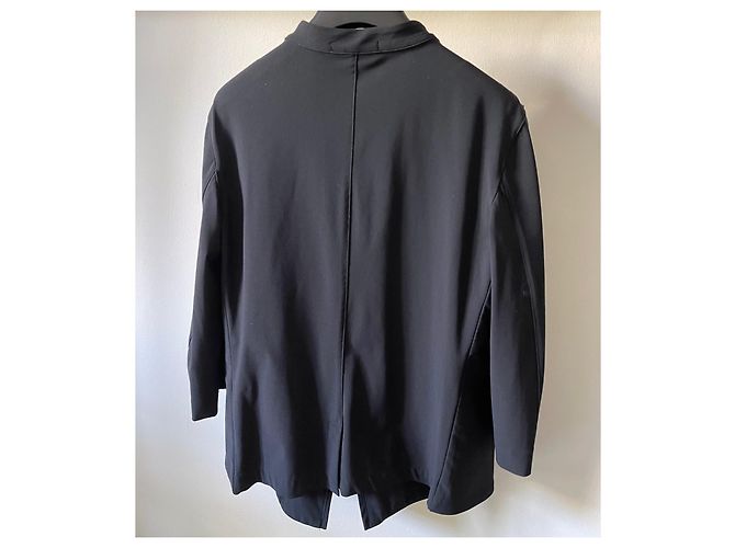 Marithé et François Girbaud M+F girbaud black zipped jacket, T mandarin collar. 40 - vintage - view 2