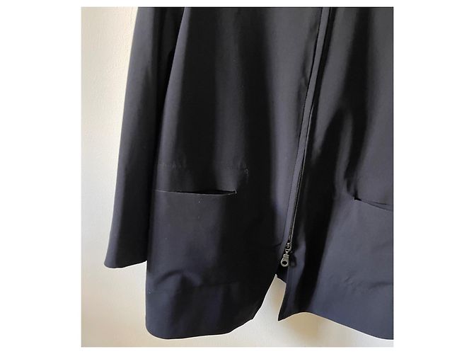 Marithé et François Girbaud M+F girbaud black zipped jacket, T mandarin collar. 40 - vintage - view 3