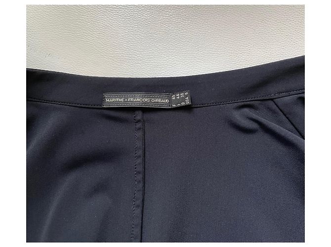 Marithé et François Girbaud M+F girbaud black zipped jacket, T mandarin collar. 40 - vintage - view 4