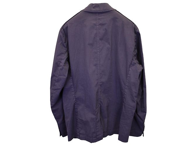 Lanvin Light Sport Coat in Navy Blue Cotton - view 2