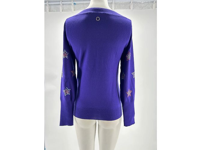 Paco Rabanne Strickwaren T.International S Wolle Lila - Ansicht 3