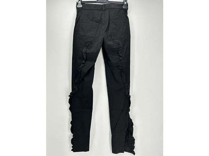 Louis Vuitton Hose T.FR 36 Baumwolle Schwarz - Ansicht 3