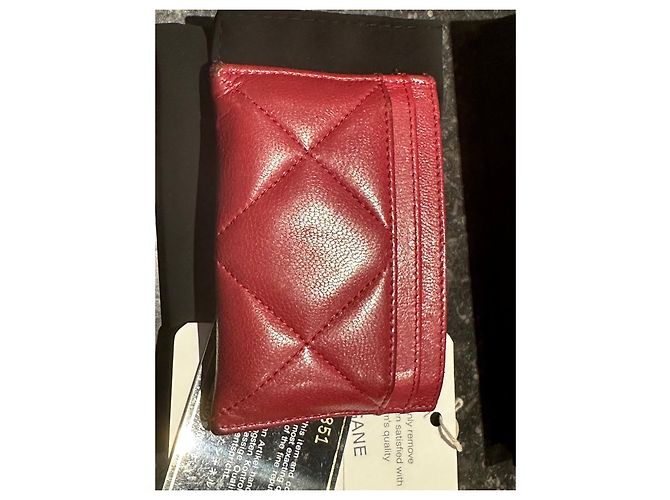 Chanel 19 Kartenhalter Bordeaux - Ansicht 11