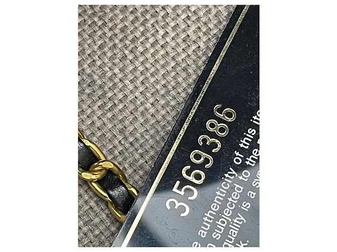 Pochette Chanel in vernice nera Nero - vista 10