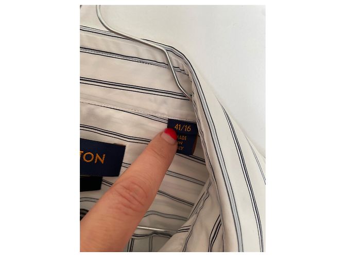Louis Vuitton Shirts White Blue - view 9