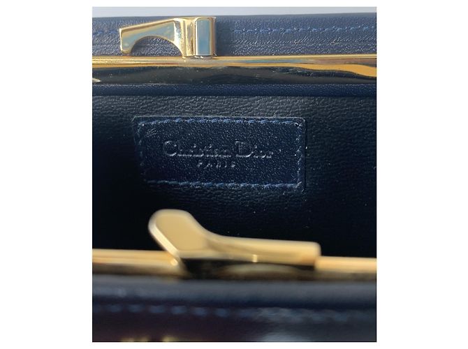Christian Dior Purses, wallets, cases Golden Dark blue - view 11