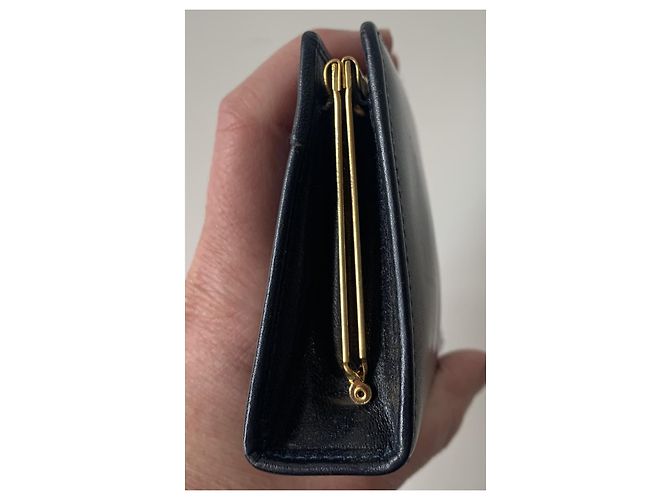 Christian Dior Purses, wallets, cases Golden Dark blue - view 7