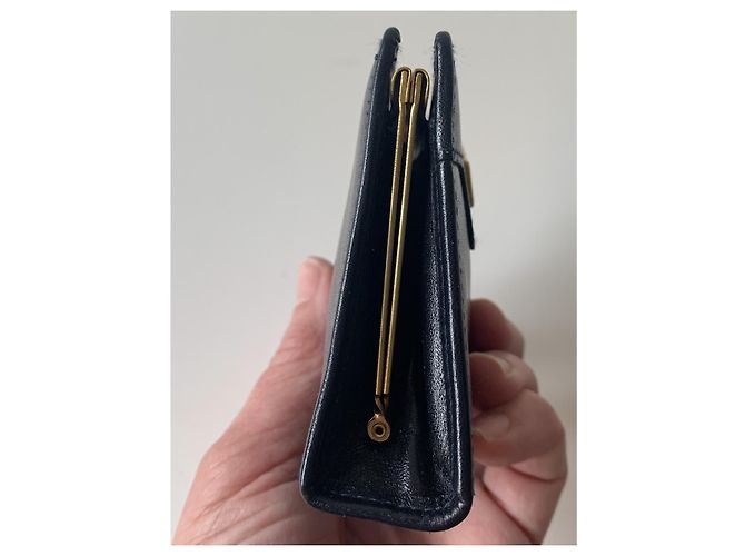 Christian Dior Purses, wallets, cases Golden Dark blue - view 8