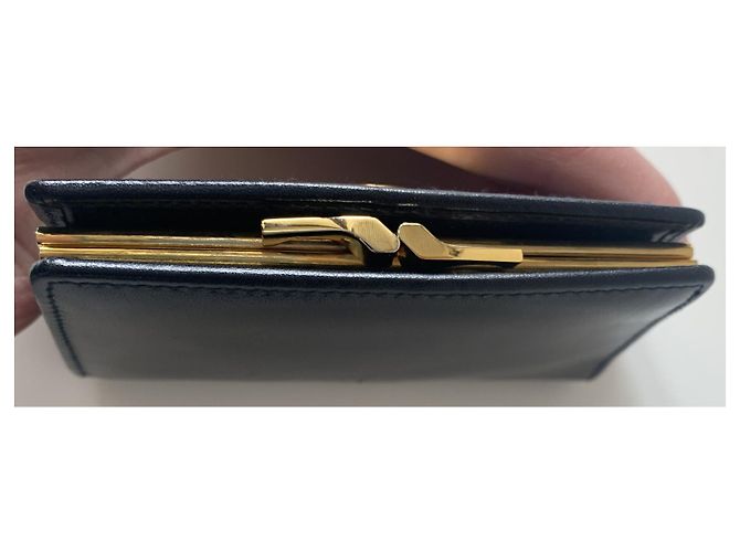 Christian Dior Purses, wallets, cases Golden Dark blue - view 9