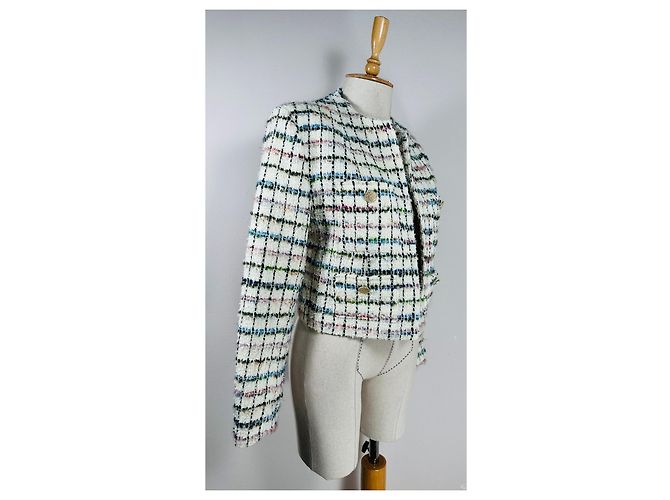 Giacca Iro Miora in Tweed Multicolore Ecru - vista 2