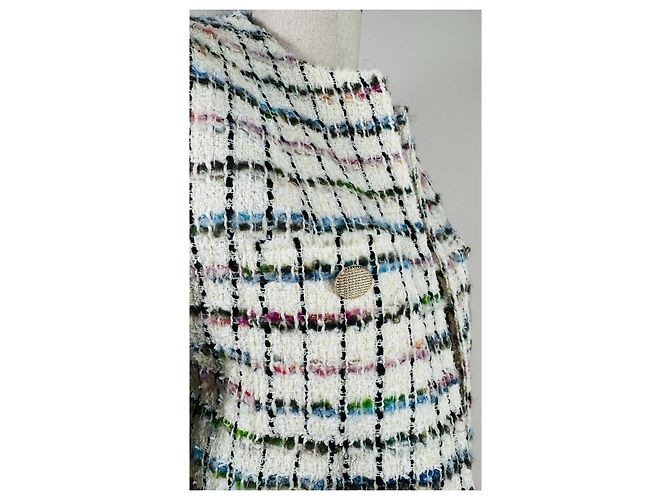 Giacca Iro Miora in Tweed Multicolore Ecru - vista 3