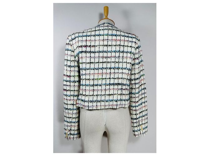 Giacca Iro Miora in Tweed Multicolore Ecru - vista 4