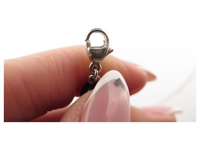 COLLANA CHANEL PERLE NERE E COLLANA CON LOGO CC IN ARGENTO 200 collana di perle Nero - vista 7