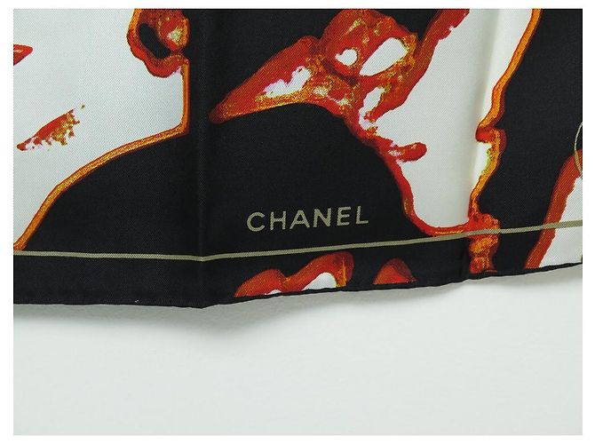 NUOVA SCIARPA CHANEL MADEMOISELLE COCO QUADRATA 90 Sciarpa di seta cm Multicolore - vista 3