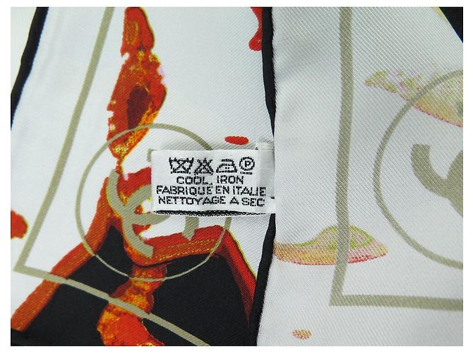 NUOVA SCIARPA CHANEL MADEMOISELLE COCO QUADRATA 90 Sciarpa di seta cm Multicolore - vista 7