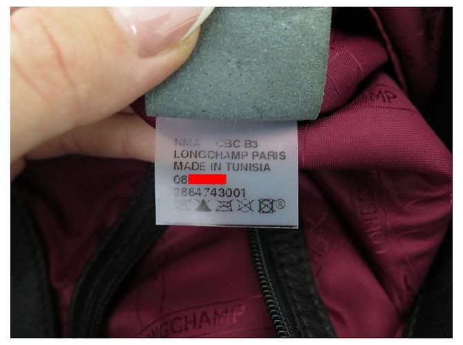 BORSA A MANO LONGCHAMP BALZANE IN PELLE E CAMOSCIO NERA - vista 7