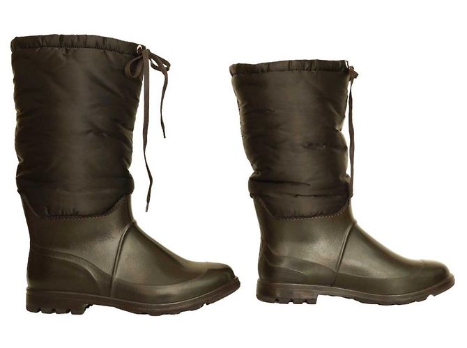 Dolce & Gabbana Stivali Wellington in nylon e gomma marroni 45 Marrone - vista 3