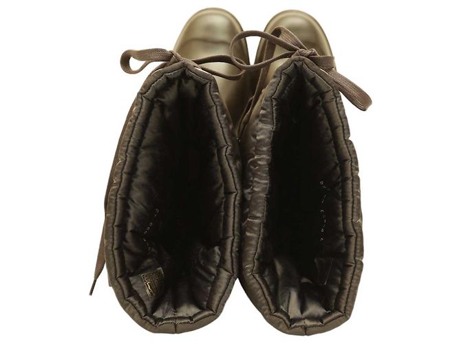 Dolce & Gabbana Stivali Wellington in nylon e gomma marroni 45 Marrone - vista 7