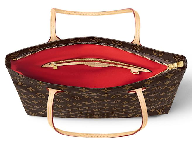 Louis Vuitton Carry It Monogram Canvas Handbag Brown - view 3