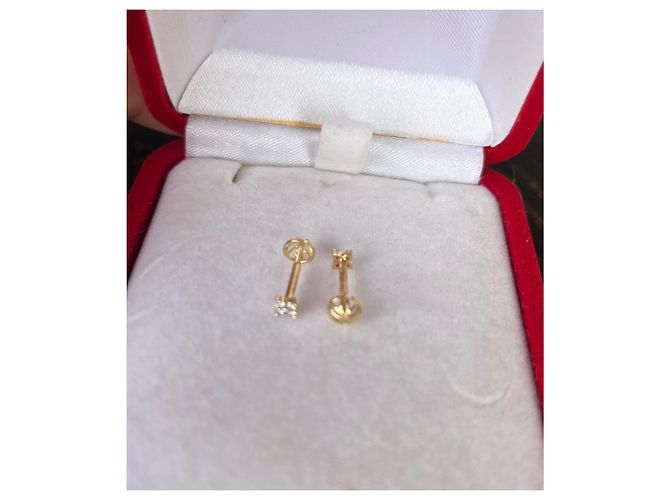 Autre Marque quadri 18K ORECCHINI IN ORO Gold hardware - vista 2