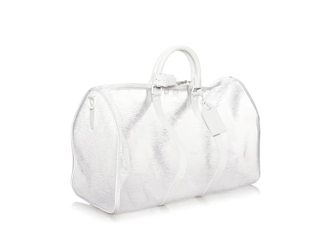LOUIS VUITTON Sacs de voyage Keepall Blanc - vue 2