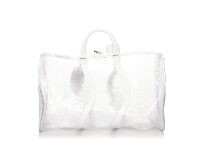 LOUIS VUITTON Sacs de voyage Keepall Blanc - vue 3