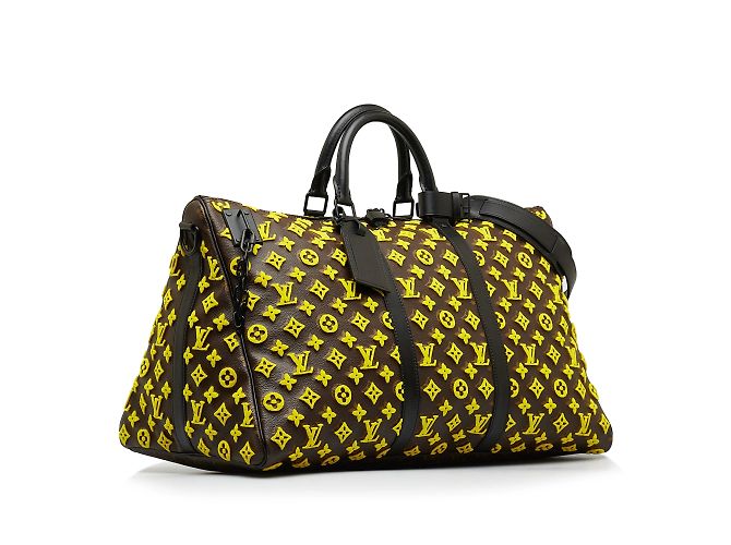 Keepall LOUIS VUITTON Sacs de voyage Triangle Jaune - vue 2